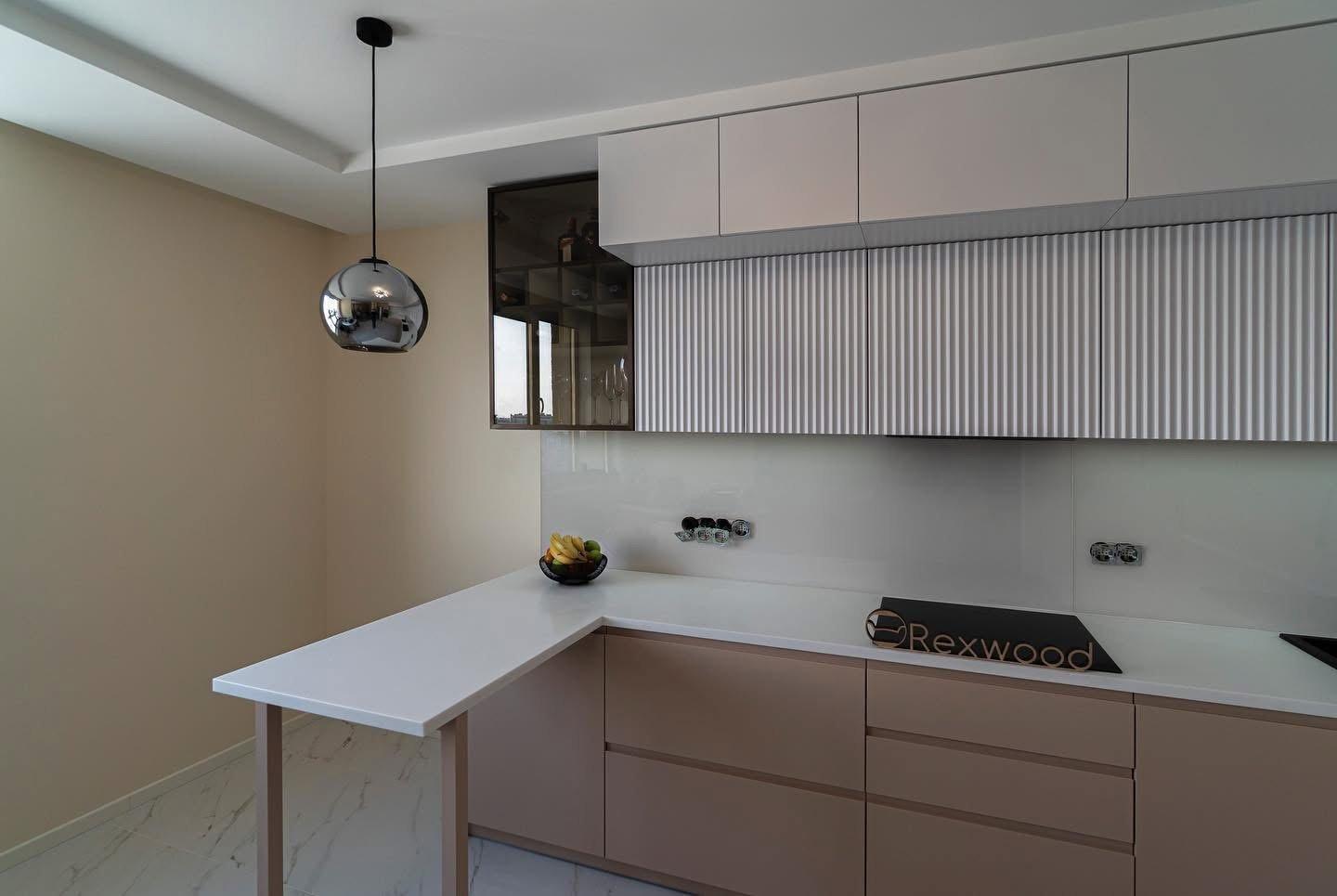 Blush U-Shaped Kitchen — 5