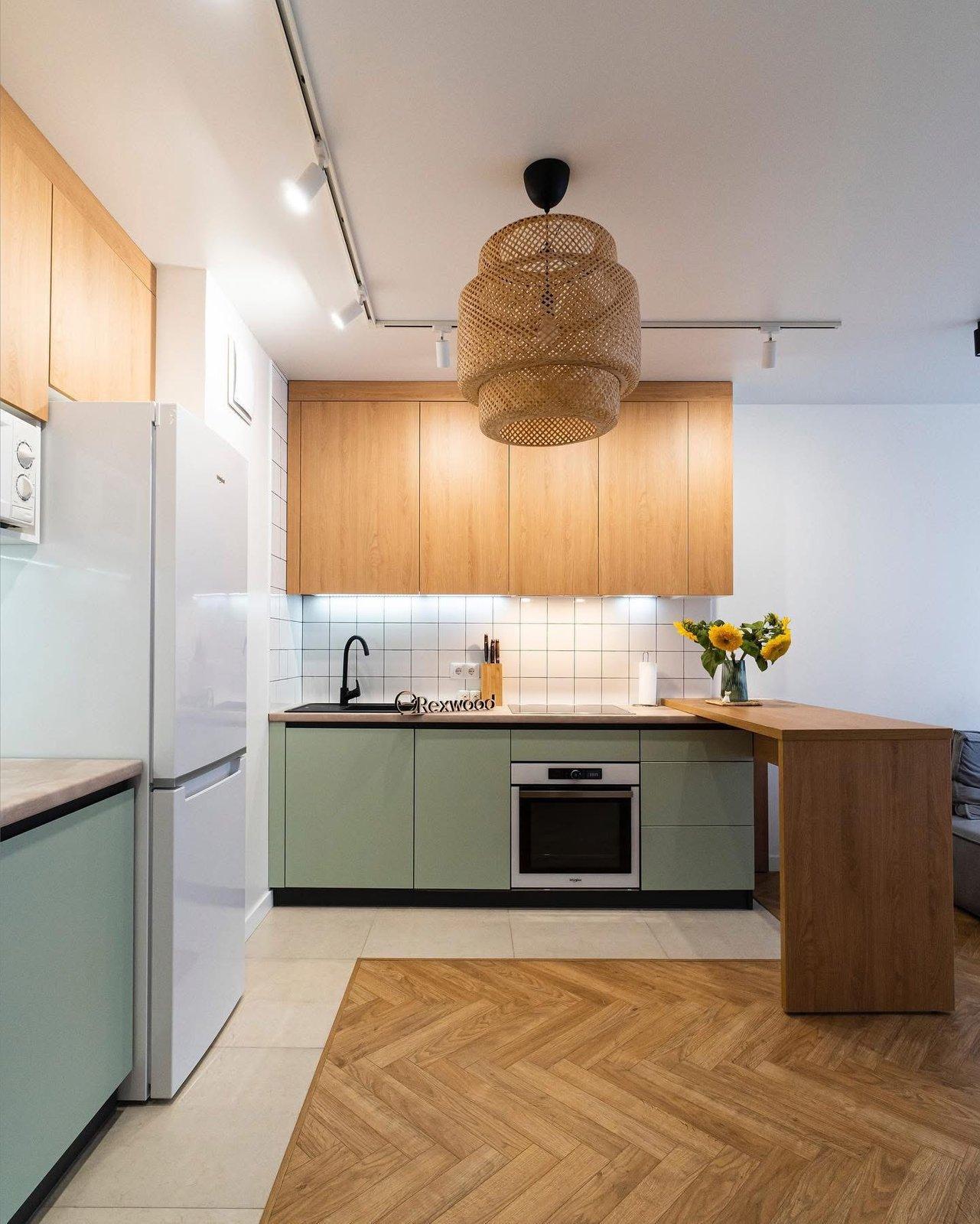 Sage & Oak Kitchen with Breakfast Bar