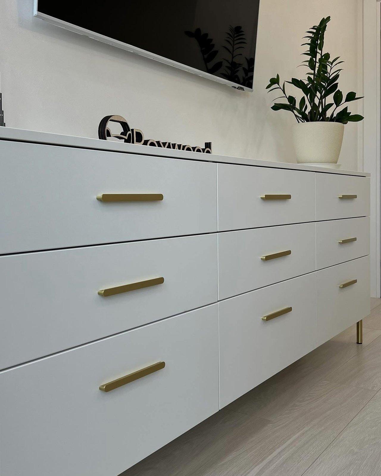 White Chest of Drawers & Floating Bedside Table — 3