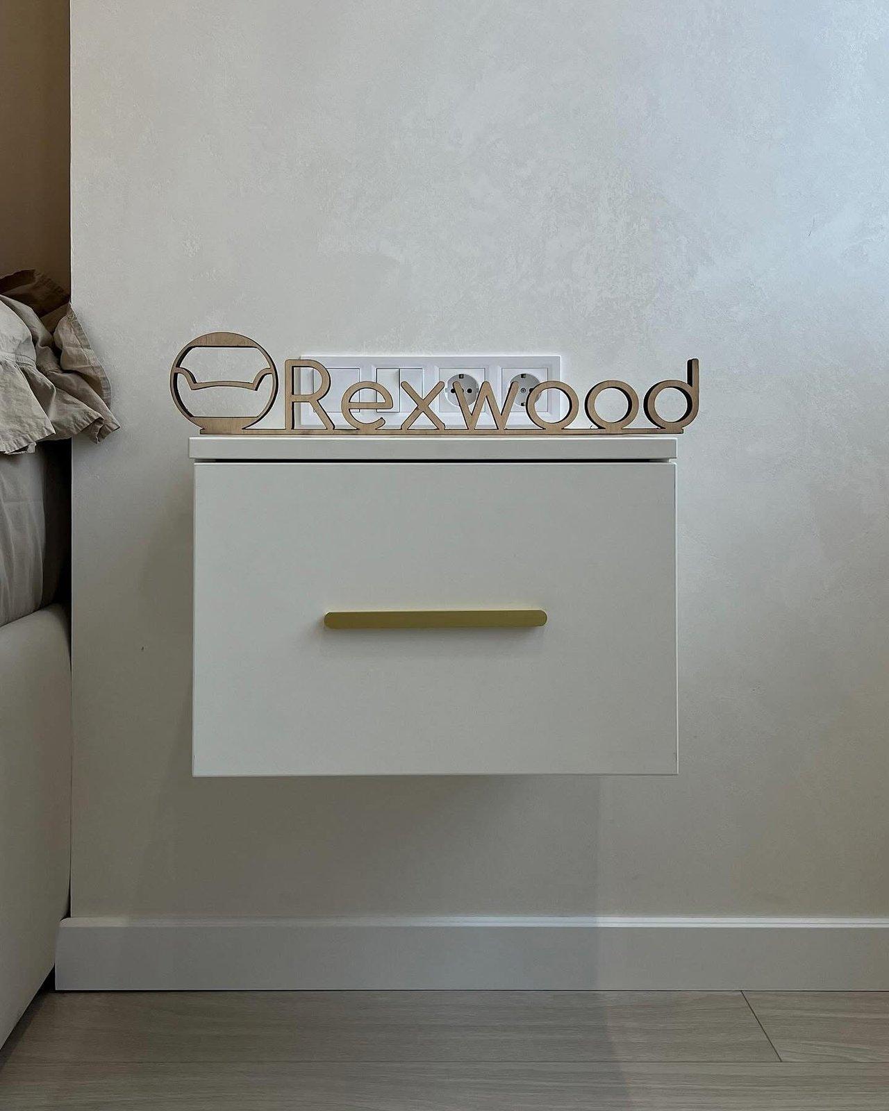 White Chest of Drawers & Floating Bedside Table — 5