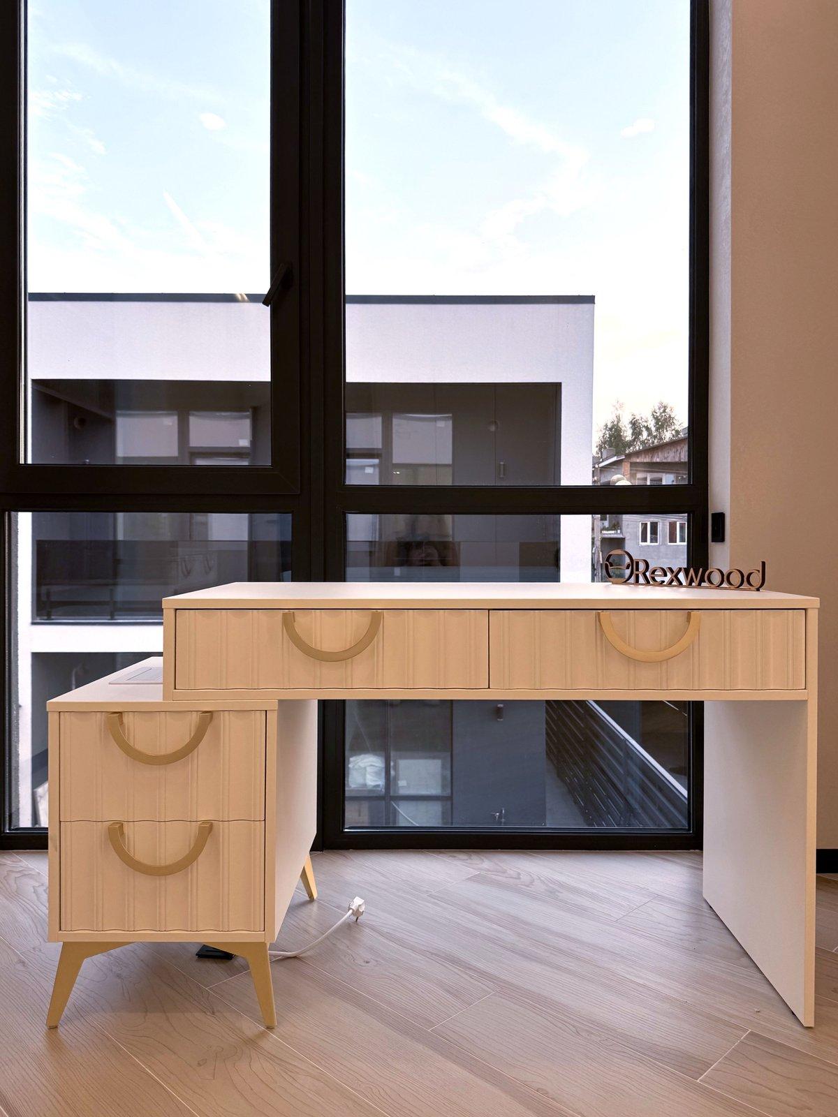 Fluted Desk & Floating Vanity