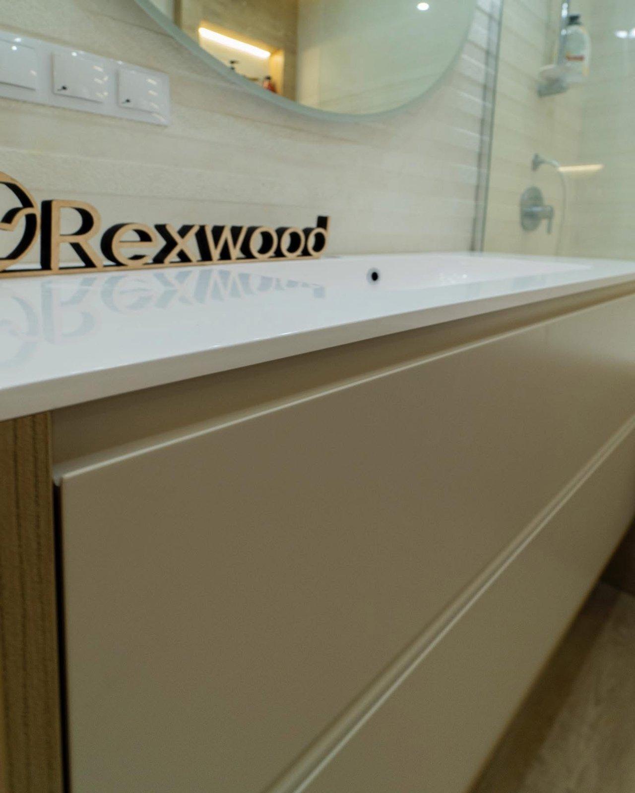 Cream & Oak Bathroom with Concealed Storage — 6