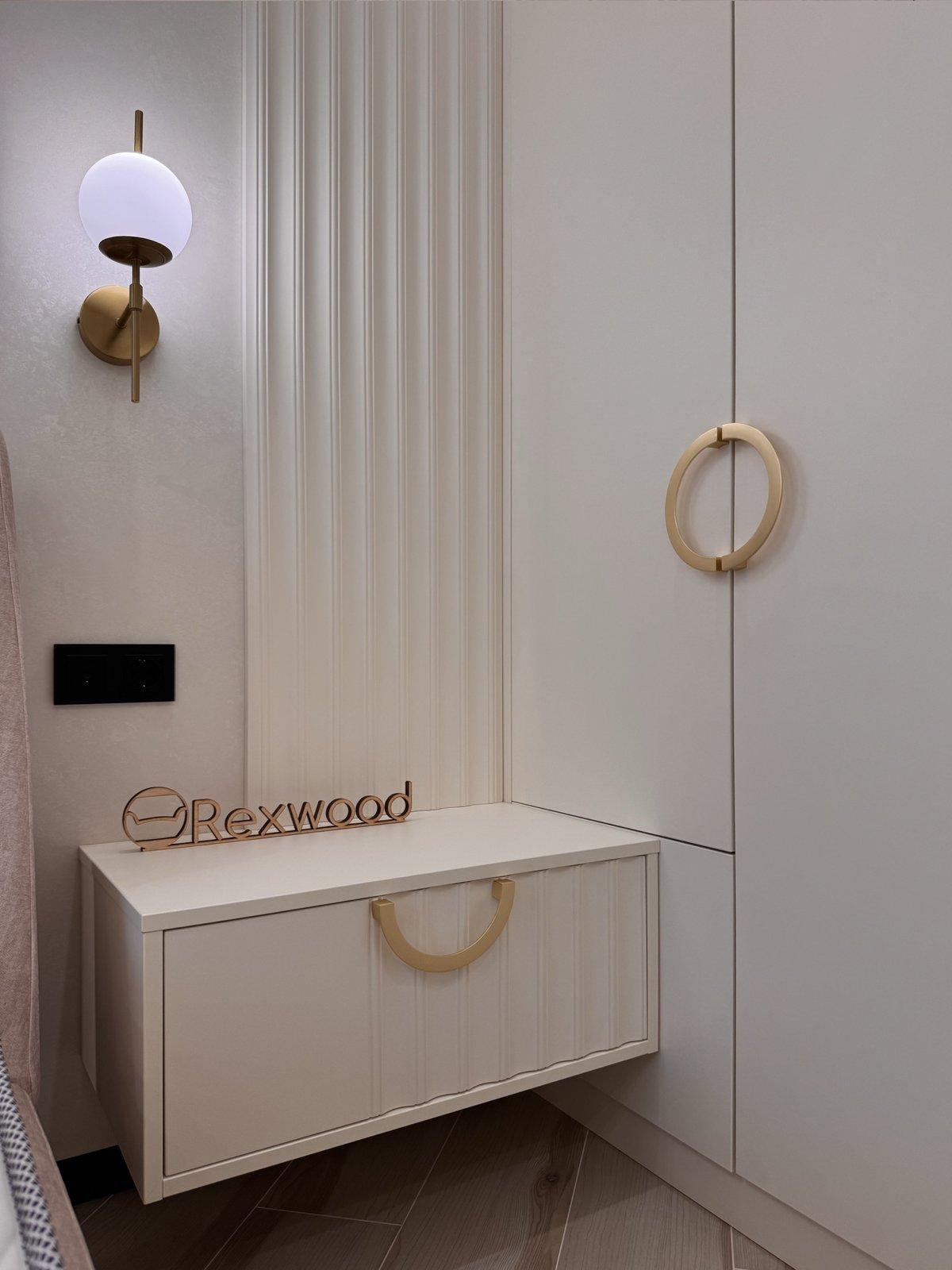 Cream Bedroom with Upholstered Bed & Ring-Handle Wardrobe — 4