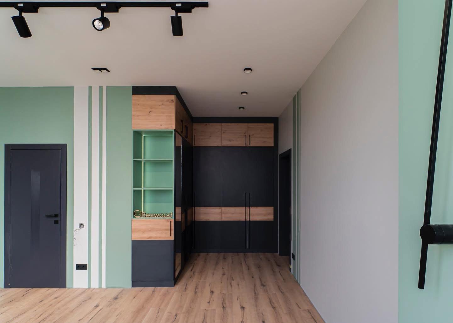 Graphite & Oak Corner Wardrobe — 2