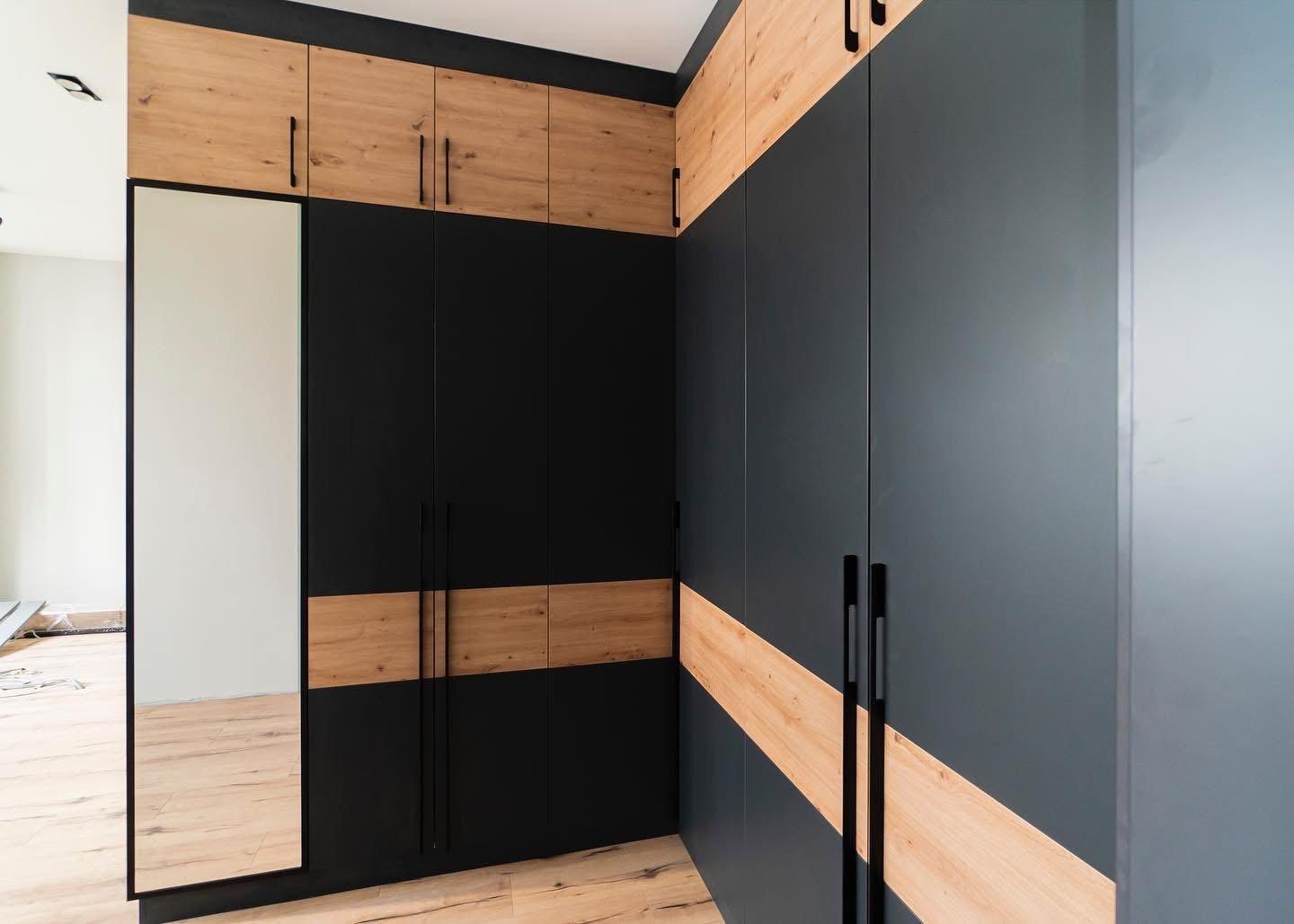 Graphite & Oak Corner Wardrobe — 3