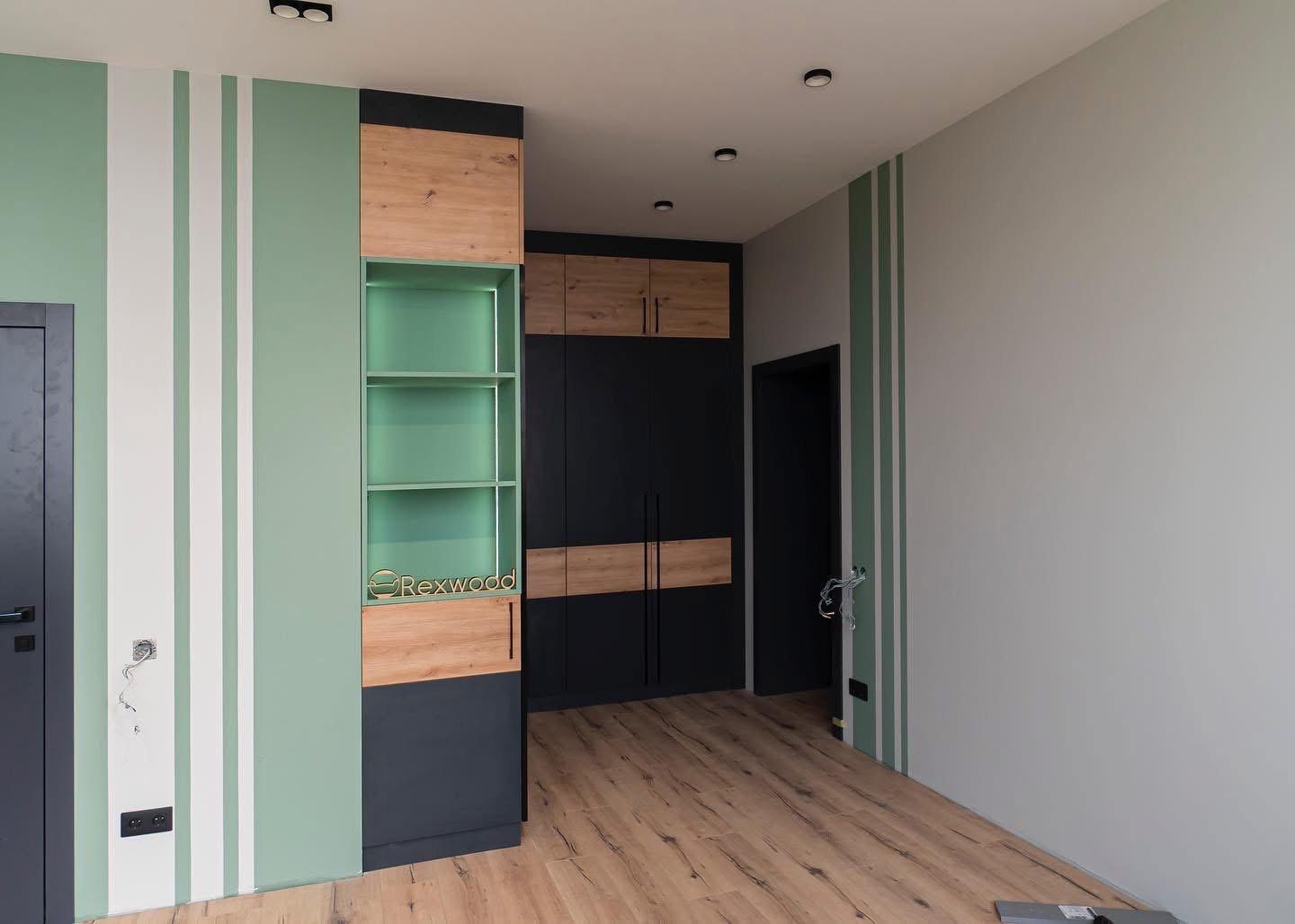 Graphite & Oak Corner Wardrobe — 7