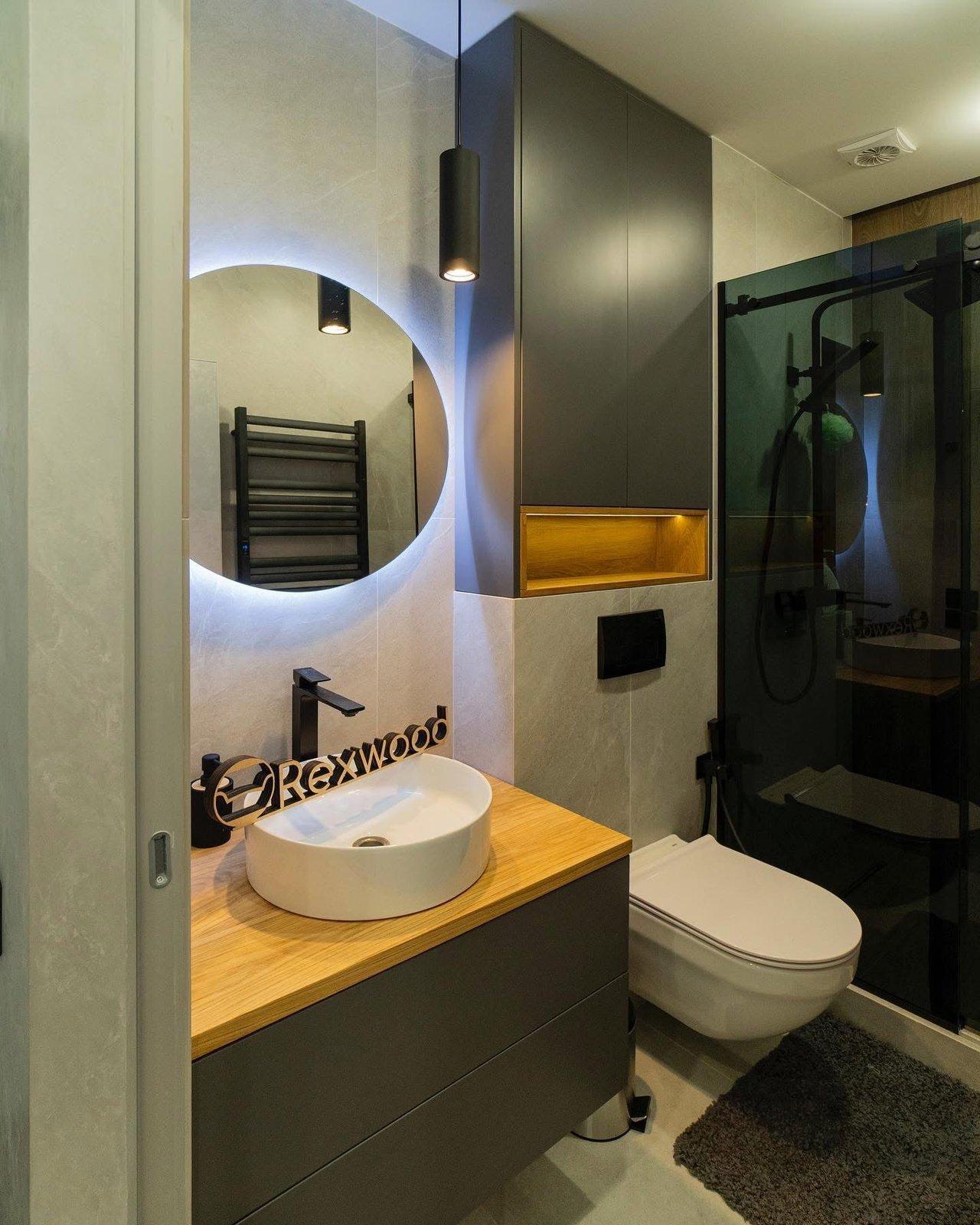 Graphite & Oak Shower Room