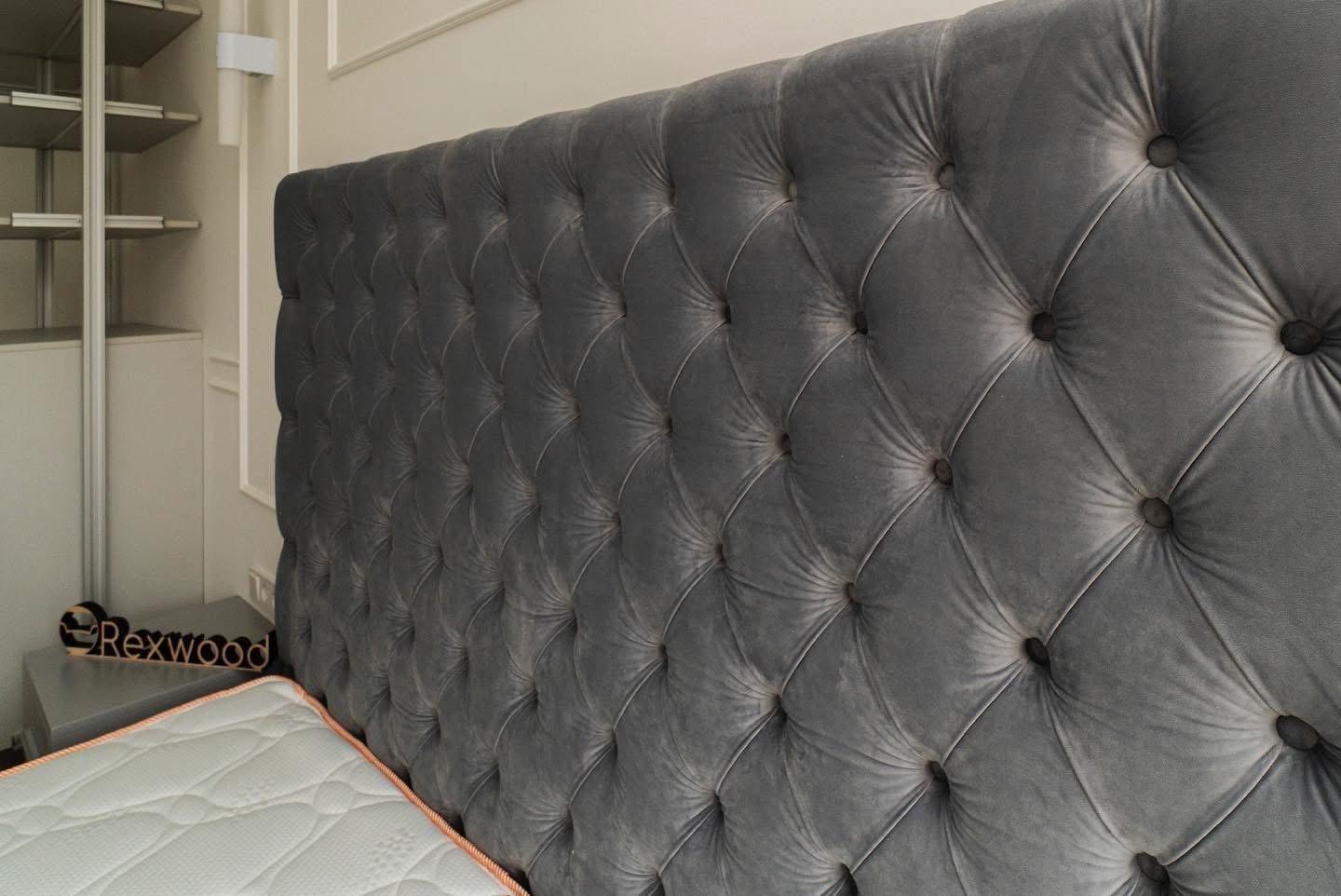 Bedroom with Tufted Headboard — 3