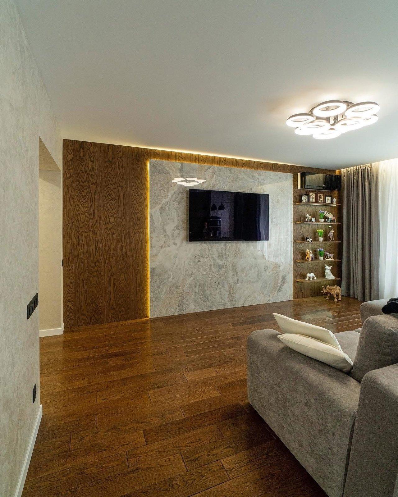 Oak & Stone Media Wall
