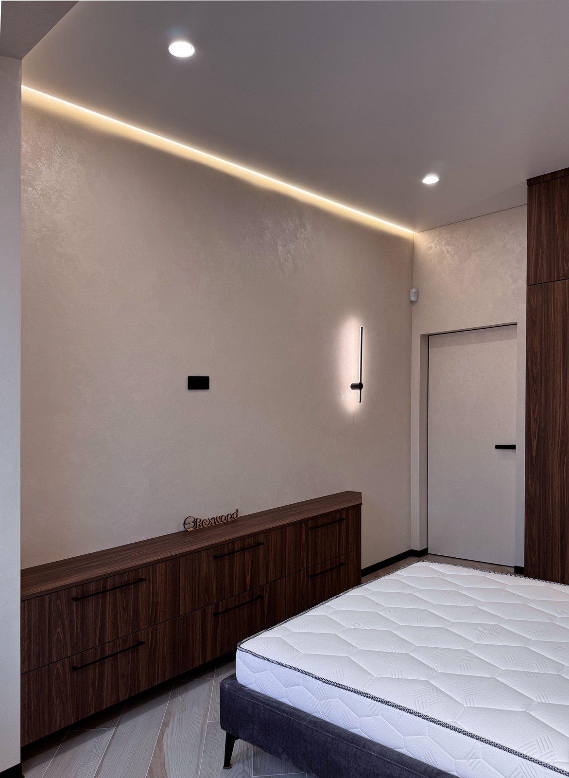 Walnut Bedroom with Green Accent Wall — 4