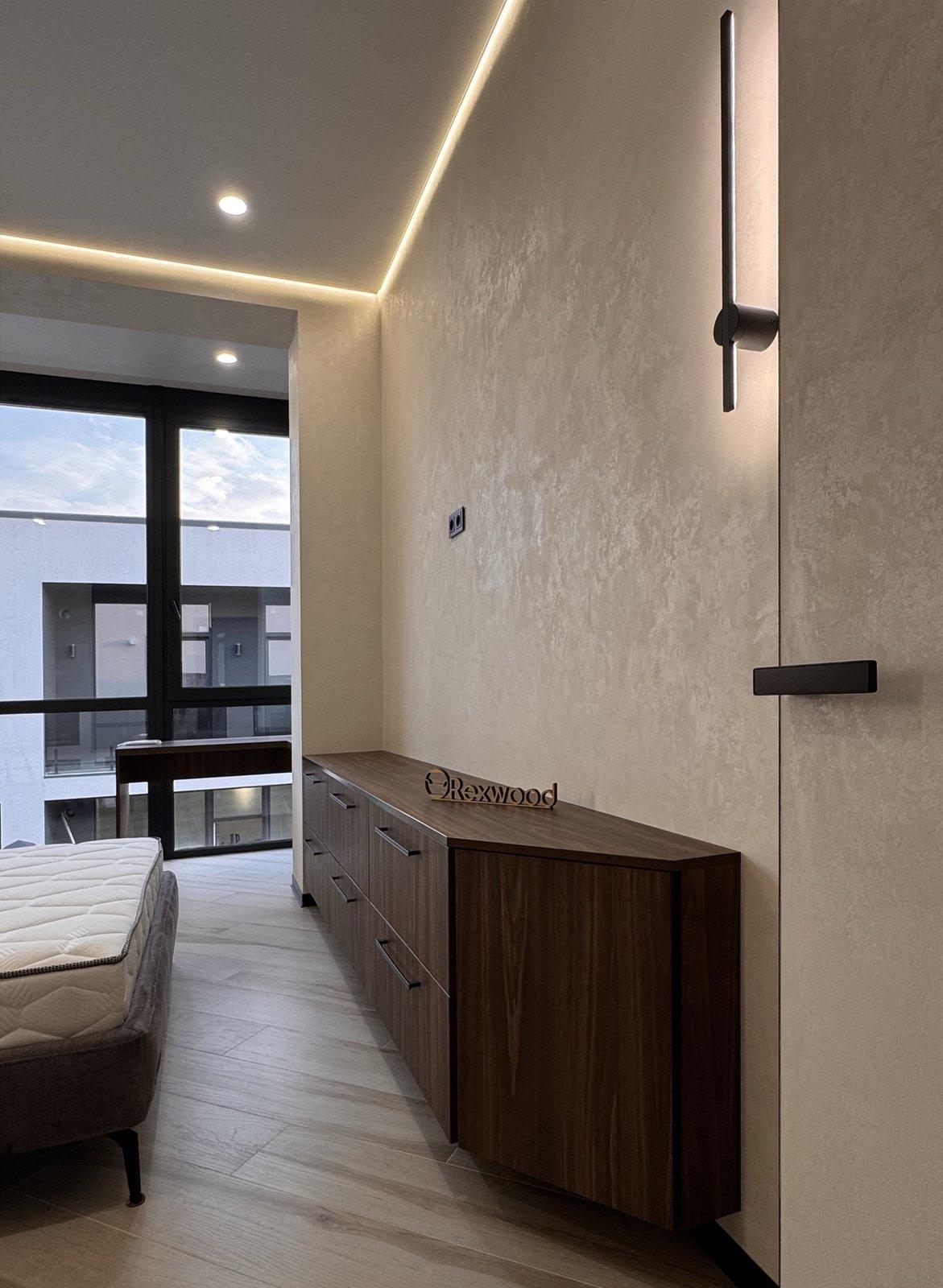 Walnut Bedroom with Green Accent Wall — 5