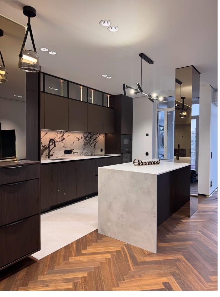 Walnut & Marble Kitchen — 2