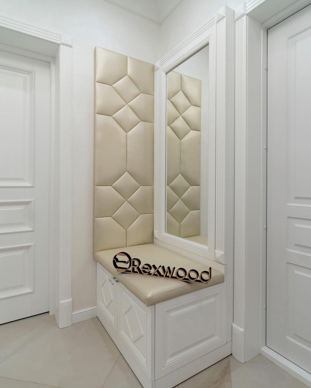White Entryway with Diamond Panelling