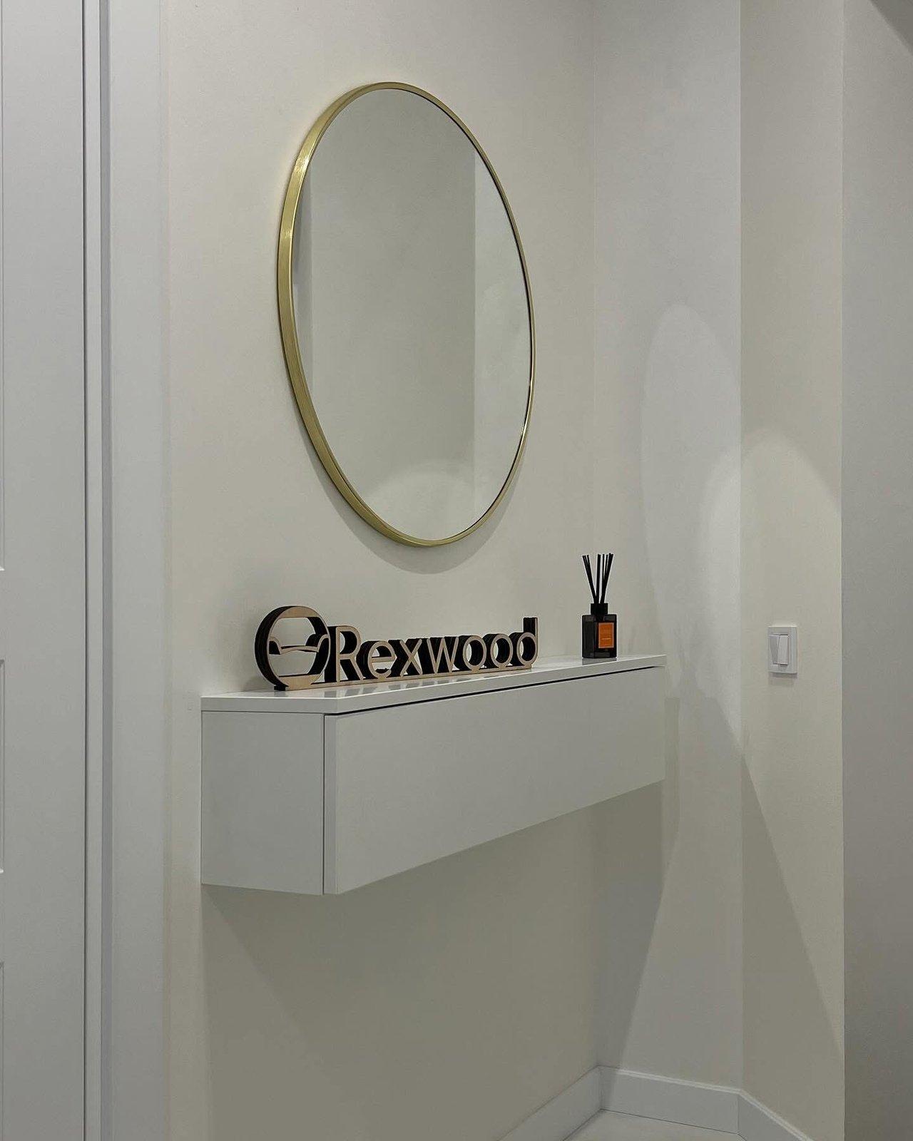 Floating Hallway Console with Drop-Down Front
